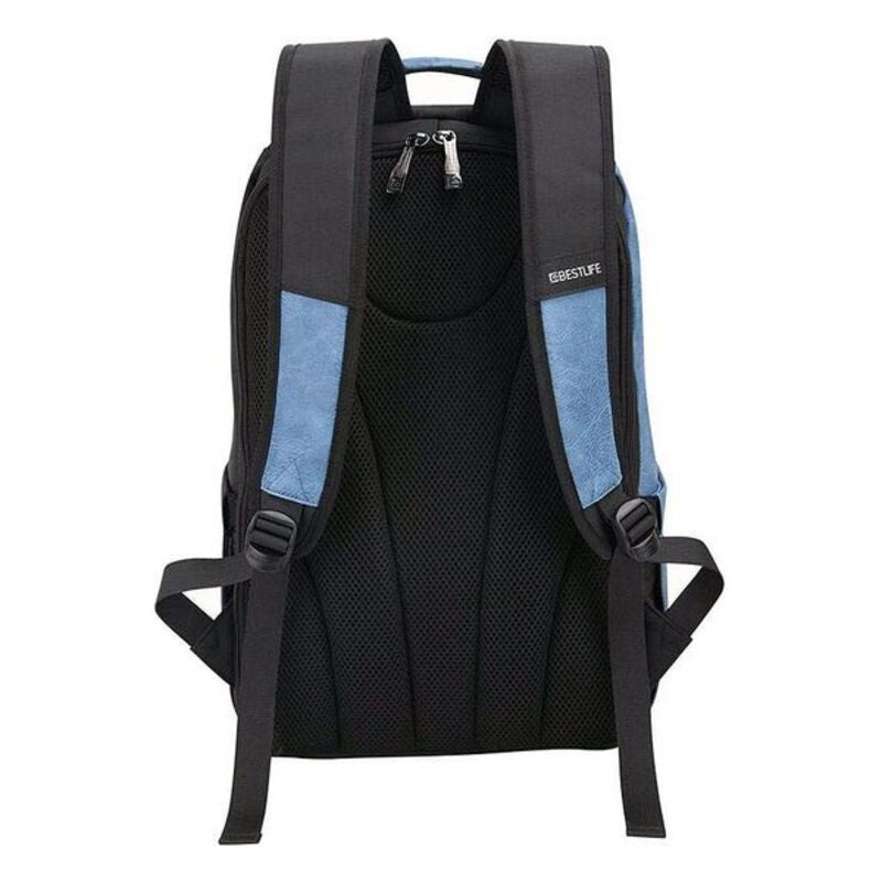 Sac à dos d'ordinateur portable Bestlife 15,6 '' noir bleu