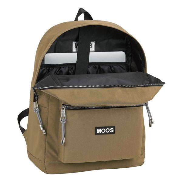 MOOS MOOS DE SACKPACHE D'ordinateur portable 15,6 '' Camel