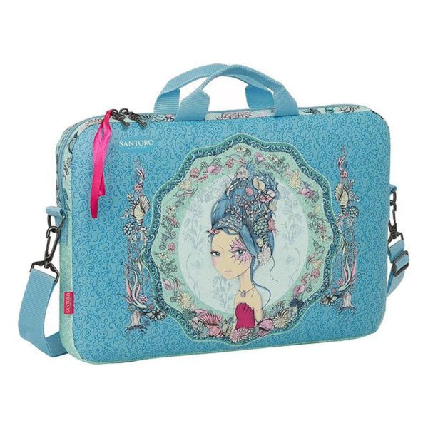 Couverture d'ordinateur portable Santoro Mirabelle Marina 15,6 '' Blue Green