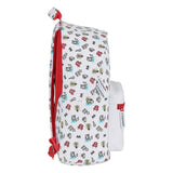 14.1 '' Backpack d'ordinateur portable en monopole blanc