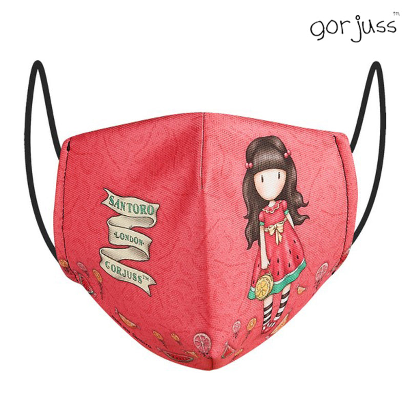 Masque de tissu réutilisable hygiénique Gorjuss Red pour enfants