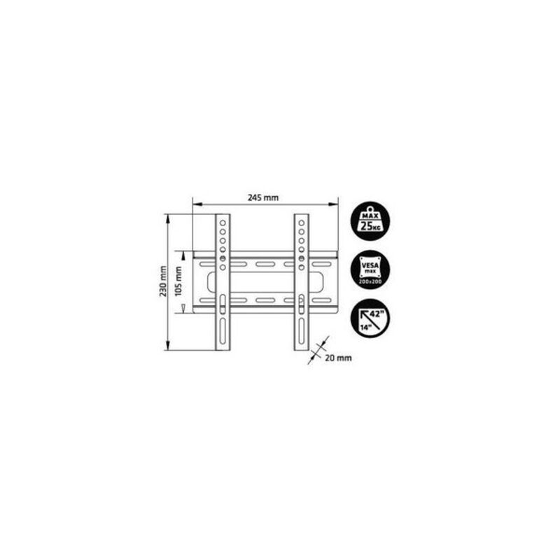 Engel AC0558E 14 "-42" Black "TV-Unterstützung