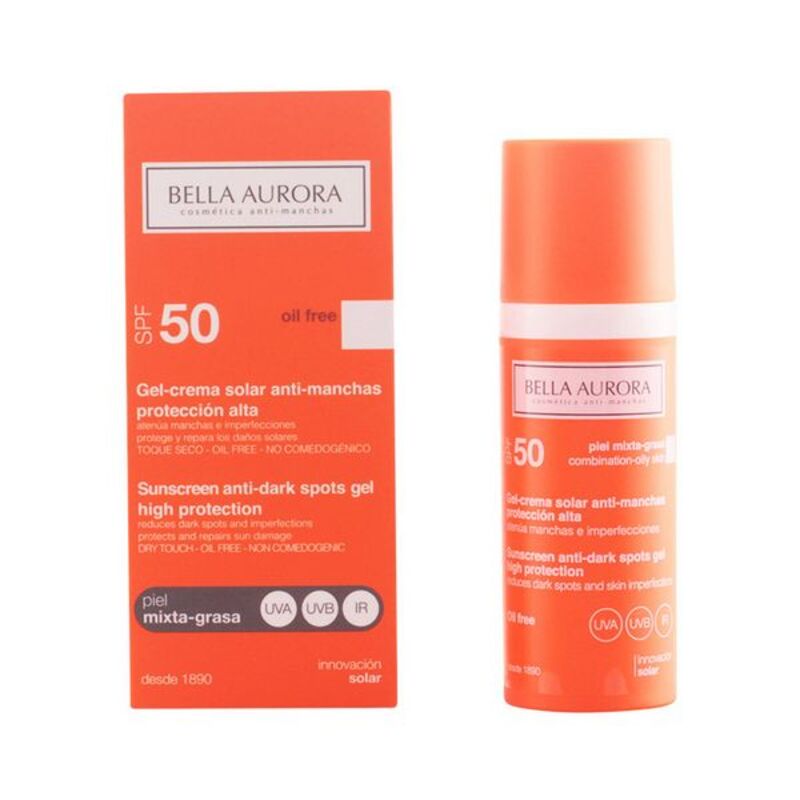 Crema Antimacchie Solari Bella Aurora Pelle Mista Spf 50+ (50 ml)