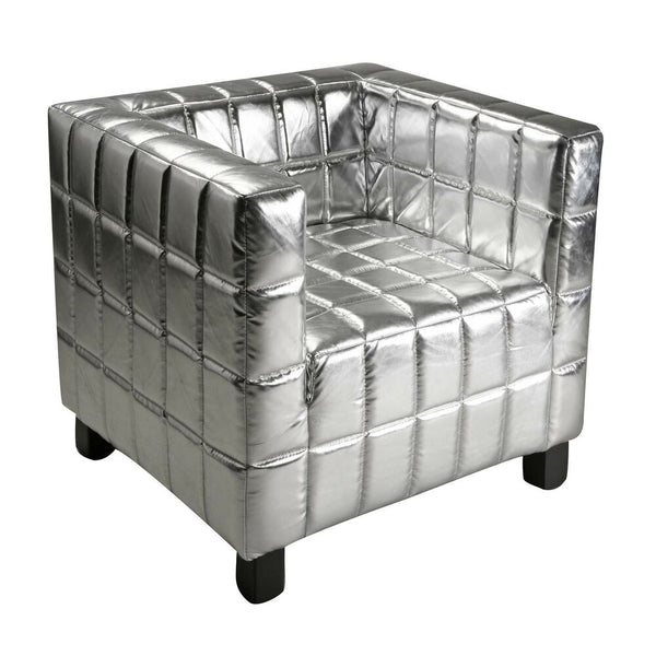 Silber Silber Versa Ecopelle Silber (66 x 68 x 72 cm)