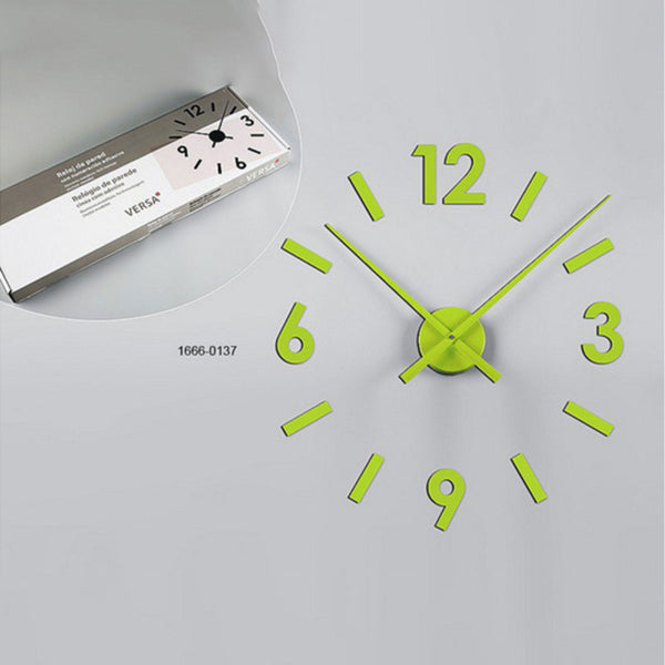 Reloj de pared de polipropileno verde