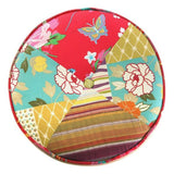 Putchwork -Baumwoll -Patchworkhocker (35 x 35 x 35 cm)