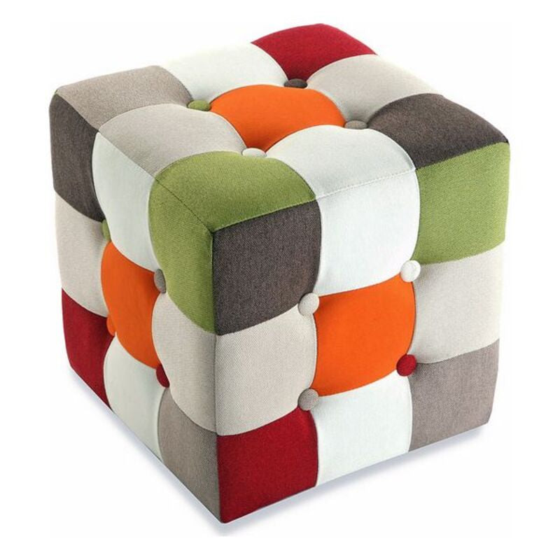 Sgabello Versa Patchwork  Cotone (35 x 35 x 35 cm)