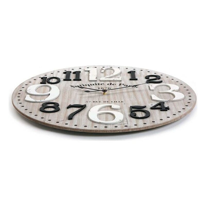 Horloge murale en bois MDF (4,5 x 60 x 60 cm)