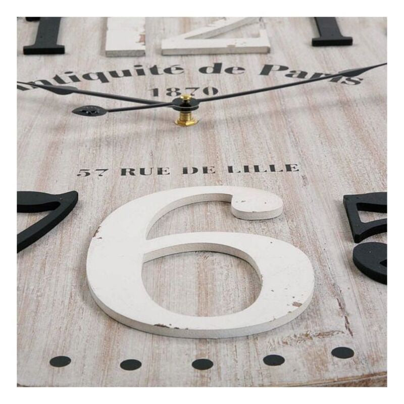 Horloge murale en bois MDF (4,5 x 60 x 60 cm)