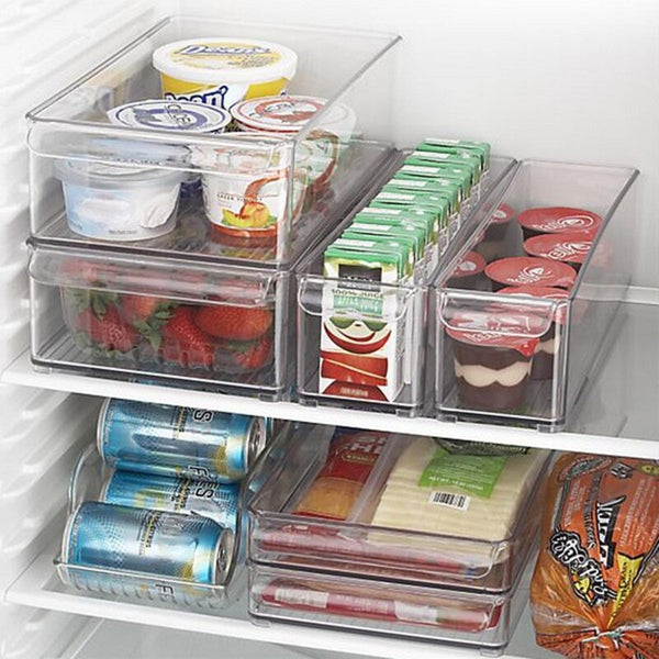 Fridge en plastique de l'organisateur de tiroir (15,3 x 5,6 x 15,3 cm)