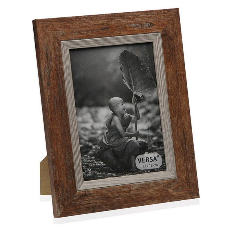 Cadre photo en bois MDF marron