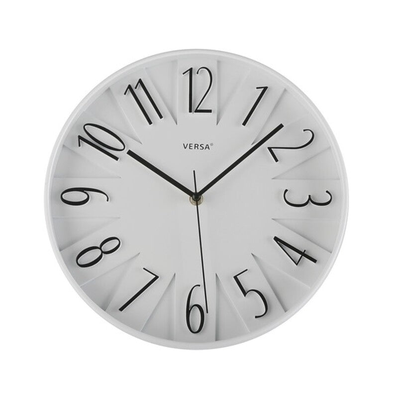 Montre murale en plastique (4 x 30 x 30 cm)