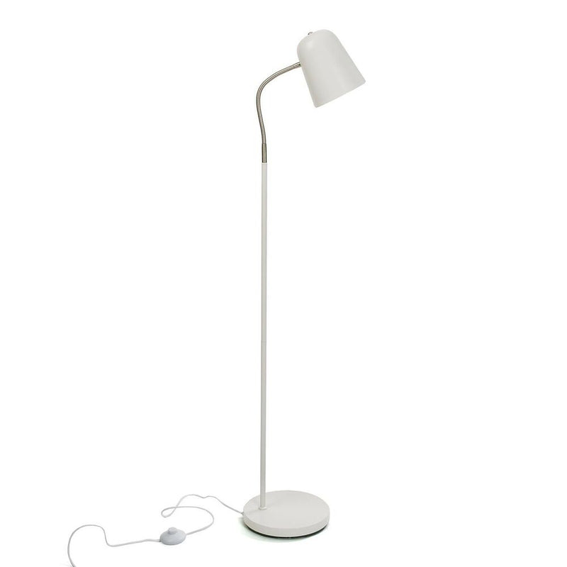 Lampada da Terra Versa Bianco Metallo (23 x 142 x 35 cm) - zannishop