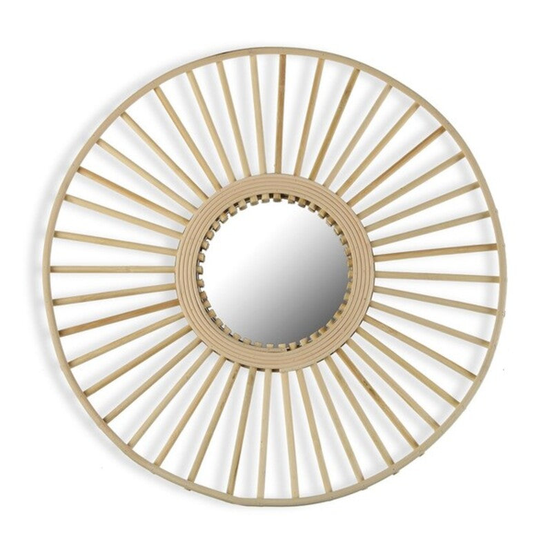 Specchio da parete Versa Rattan Bambù (2 x 50 x 50 cm) - zannishop