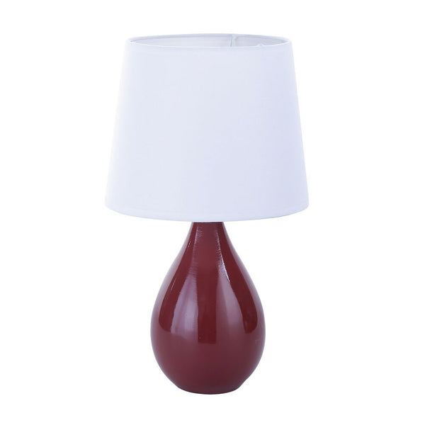 Lampada da tavolo Versa Camy Rosso Ceramica (20 x 35 x 20 cm) - zannishop