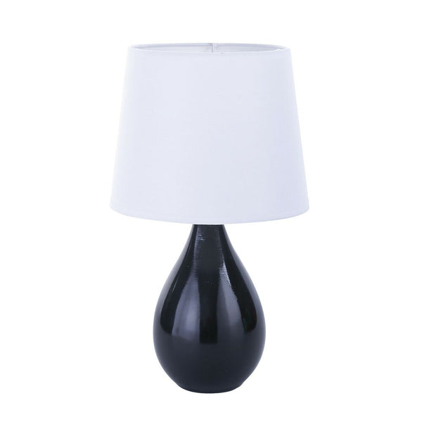 Lampada da tavolo Versa Camy Nero Ceramica (20 x 35 x 20 cm) - zannishop