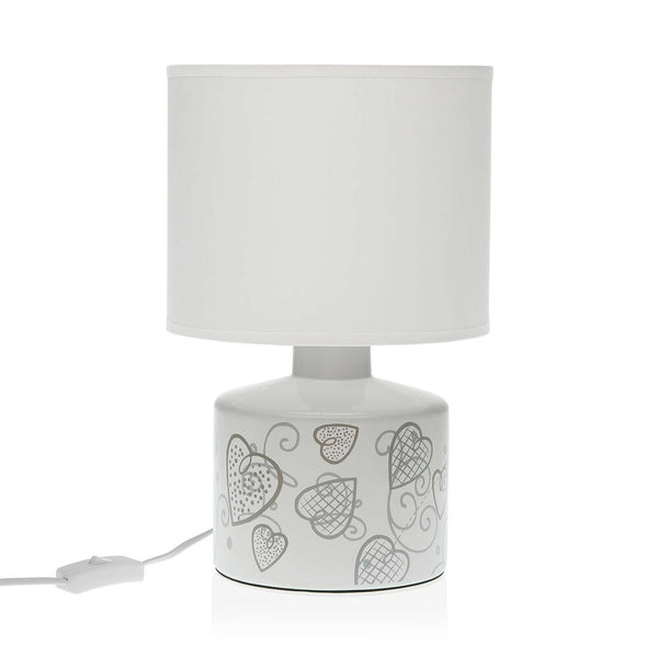 Lampada da tavolo Versa Cozy Cuori Ceramica (22,5 x 35 x 22,5 cm) - zannishop