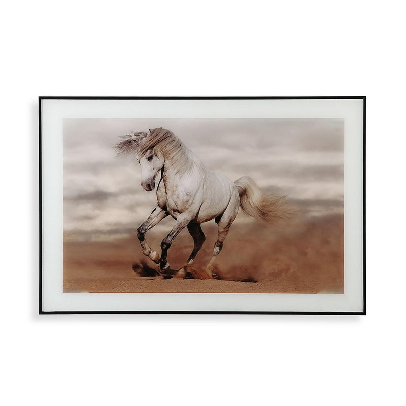 Quadro Versa Cavallo Vetro Legno MDF (2 x 60 x 40 cm)