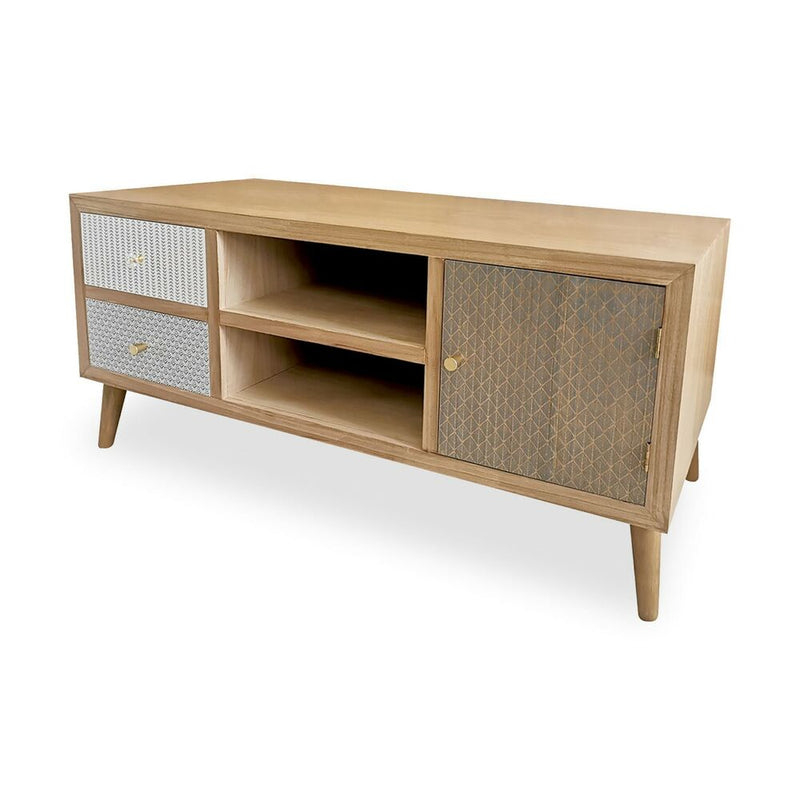 TV Mobile Pour Kapua Wood Mdf/Paulownia Wood (45 x 52 x 110 cm)