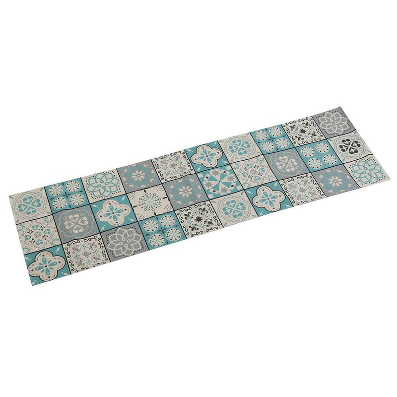 Table Runner Verser Mozaic Turquoise Polyester (44,5 x 0,5 x 154 cm)