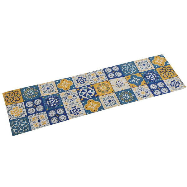 Table Runner Verser le polyester jaune mozaïque (44,5 x 0,5 x 154 cm)