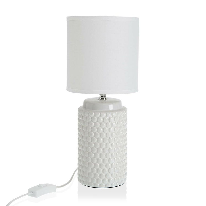 Lampada da tavolo Versa Bianco Ceramica (14,5 x 35 x 14,5 cm) - zannishop