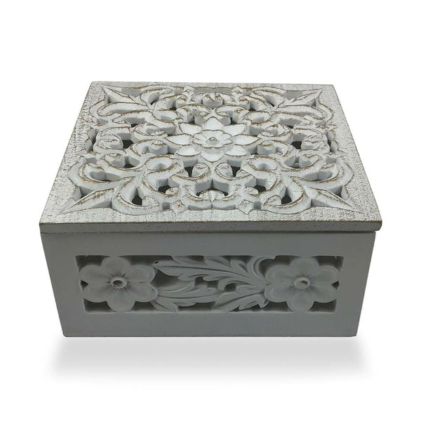 Caja-Joyero Versa Mandala Madera MDF (17 x 8 x 17 cm)