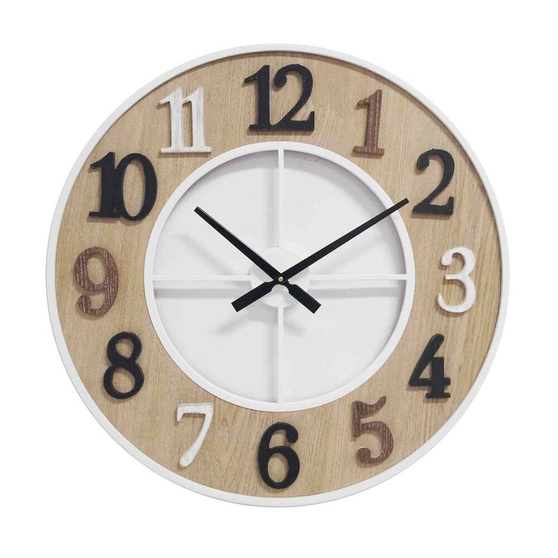 Orologio da Parete Versa Metallo Legno Legno MDF/Vetro (4,5 x 60 x 60 cm)