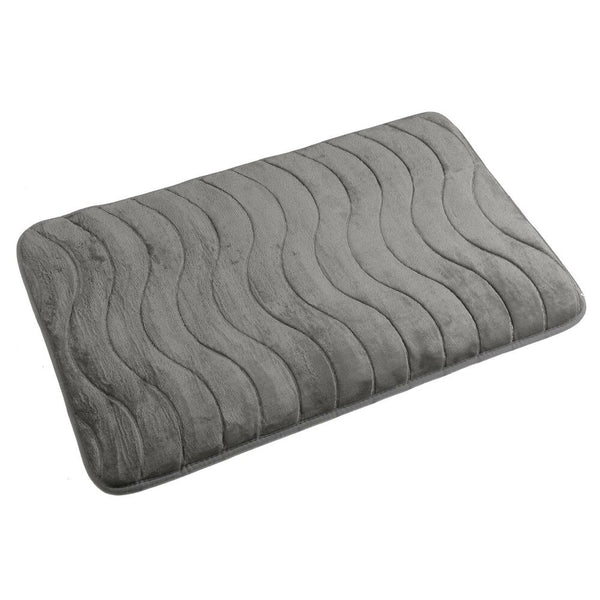 Tappeto da bagno Versa Brant Grigio Cotone (45 x 75 cm) - zannishop