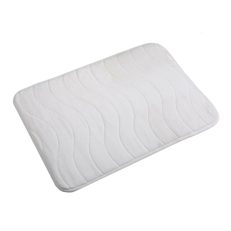 Tappeto da bagno Versa Fernie Bianco Cotone (40 x 60 cm) - zannishop