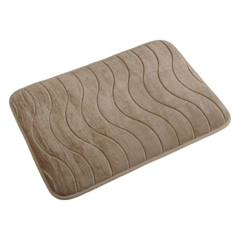 Tappeto da bagno Versa Fernie Beige Cotone (40 x 60 cm) - zannishop