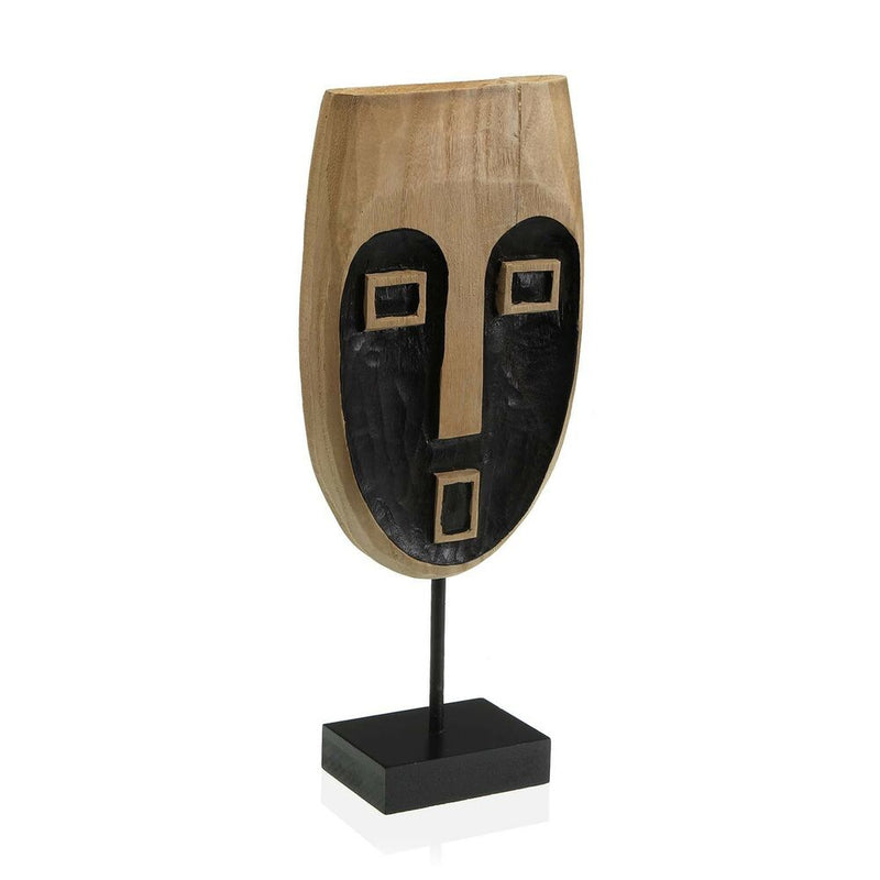 Statua Decorativa Versa Moai Nero Legno (6,5 x 36,5 x 15 cm) - zannishop