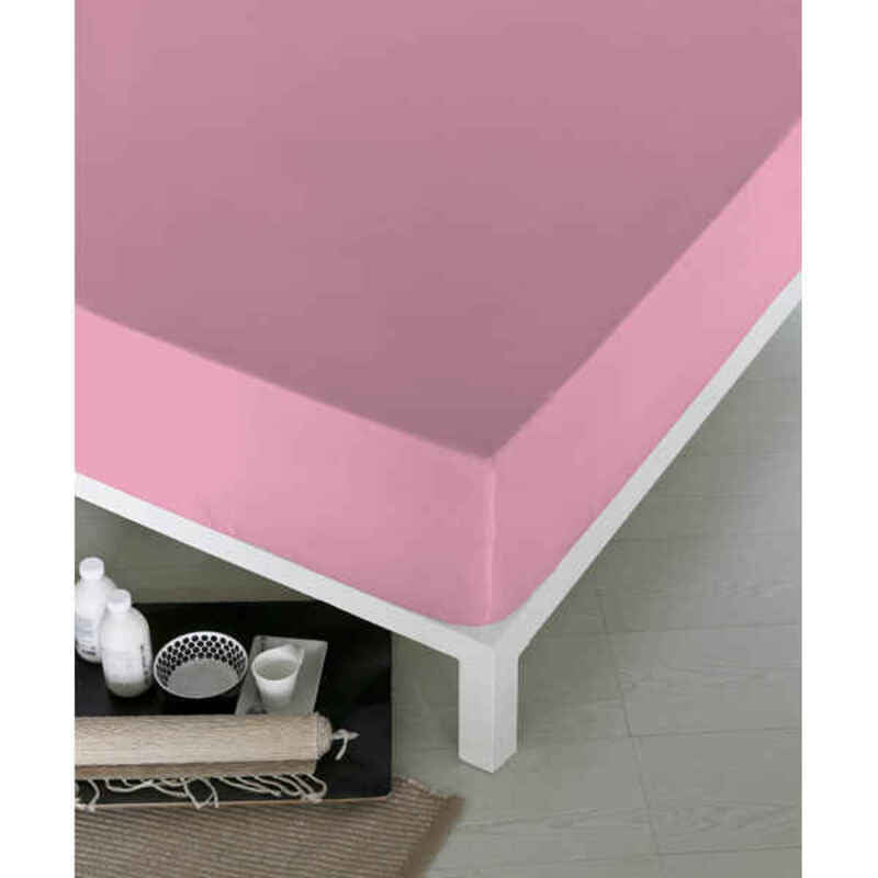 Lenzuolo con angoli aderenti Naturals Rosa (Letto da 200)