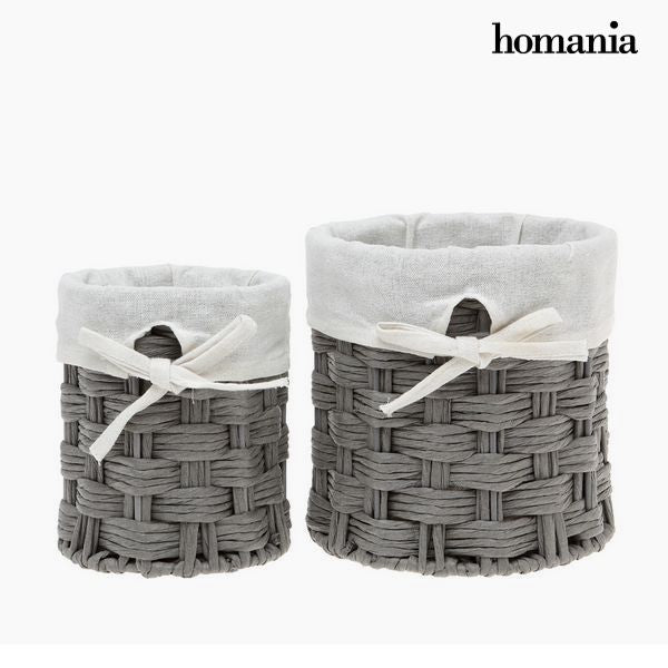 Set di Cesti Homania 2978 (2 pcs) Grigio - zannishop