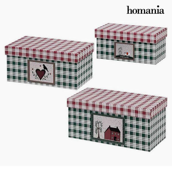 Scatola Decorativa Homania (3 uds) Cartone - zannishop