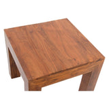 Tabla adicional DKD Decoración del hogar Bangalore Wood Acacia (40 x 40 x 45 cm)