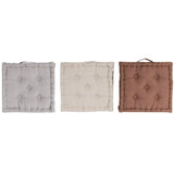 Cuscino DKD Home Decor Da terreno Marrone Beige Grigio Cotone (3 pcs) (40 x 40 x 7 cm) - zannishop