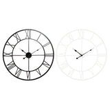 Orologio da Parete DKD Home Decor Nero Metallo Bianco (60 x 3 x 3 cm) (2 pcs)