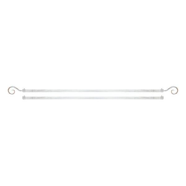 DKD Home Vorhänge Estestable Metall White Decor (120 x 16 cm)