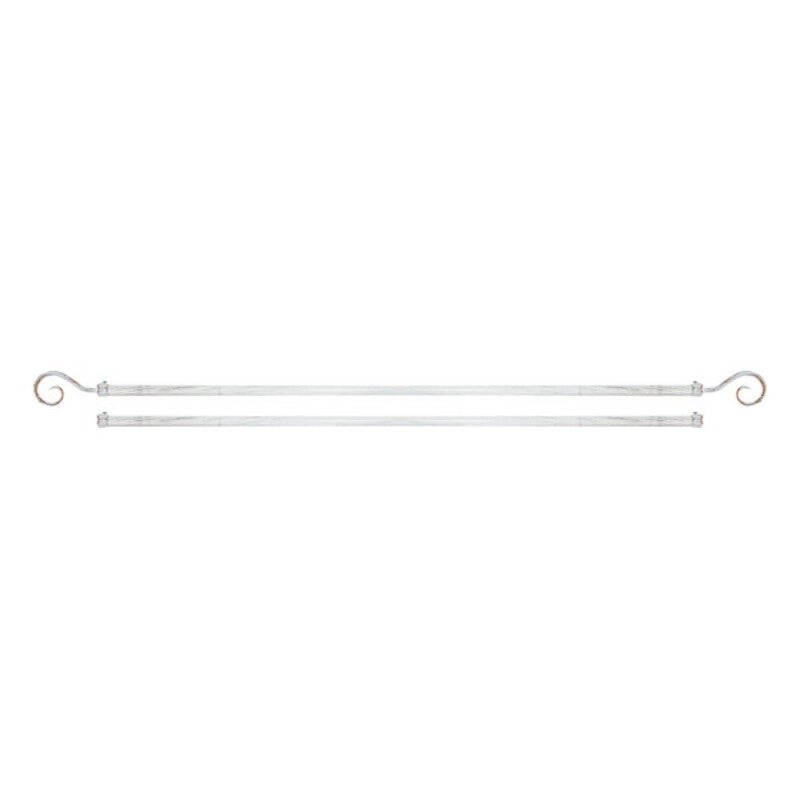 DKD Home Vorhänge Estestable Metall White Decor (120 x 16 cm)