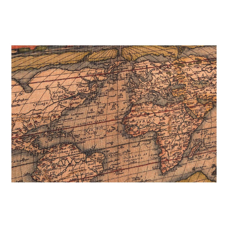 DKD Home Decor Picture Colonial Decor Mappamondo 97 x 75 cm (2 pc)