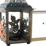 Halloween Metal DKD Home Lantern DKD Wood (22 x 22 x 36 cm)