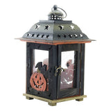 DKD Decoración del hogar Halloween Wood Metal Metal (17 x 17 x 26 cm)