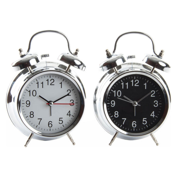 DKD Home Table Clock Decor Metal Classic (12 x 6 x 17 cm) (2 pcs)