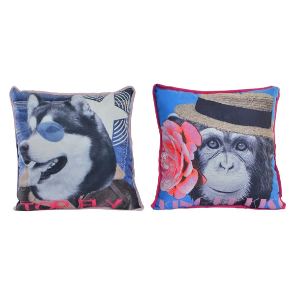 Cuscino DKD Home Decor Poliestere Animale (2 pcs) (40 x 40 x 40 cm) - zannishop