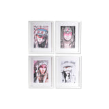 Quadro Colori Acrilici DKD Home Decor Boho Acrilico polistirene (4 pcs) (35 x 2.5 x 45 cm)