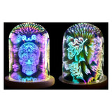 Lámpara de decoración del hogar DKD Teschio Natura LED (2 PC) (11 x 14 cm)