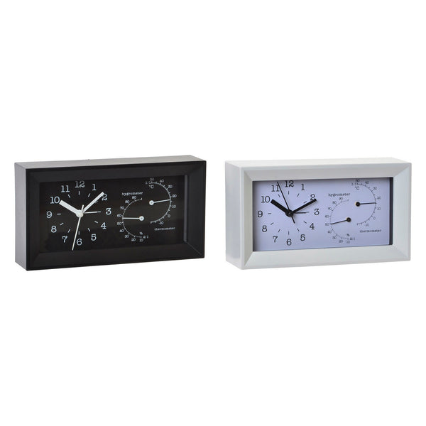 DKD Home Table Watch Decor Wakeworks Black Plastic Black (2 PCS) (20 x 5,5 x 11 cm)