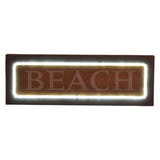 DKD Home Lighting Decor Beach Holzstrand LED (44 x 3 x 15 cm)