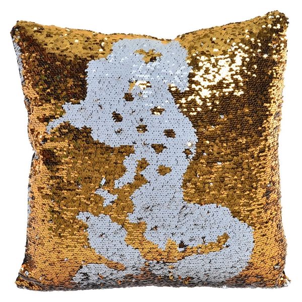 Cuscino DKD Home Decor Poliestere Paillettes (40 x 40 cm) - zannishop